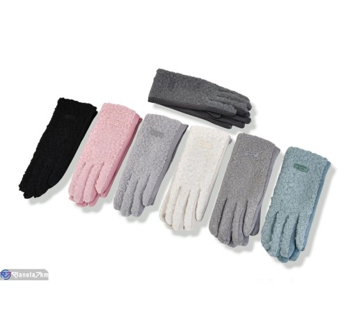 Рукавички жіночі на зиму (600 шт. р.сетка 6,5-8,5) мікс  "KaPira"