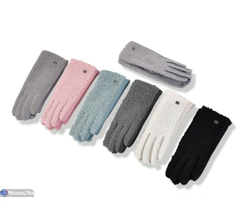 Рукавички жіночі на зиму (600 шт. р.сетка 6,5-8,5) мікс  "KaPira"