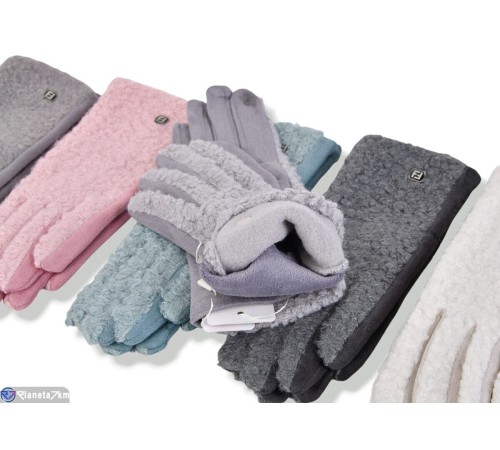 Рукавички жіночі на зиму (600 шт. р.сетка 6,5-8,5) мікс  "KaPira"