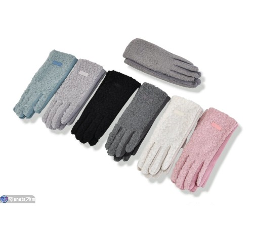 Рукавички жіночі на зиму (600 шт. р.сетка 6,5-8,5) мікс  "KaPira"