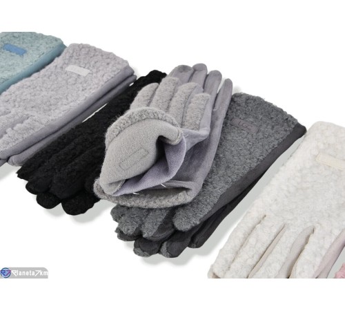 Рукавички жіночі на зиму (600 шт. р.сетка 6,5-8,5) мікс  "KaPira"