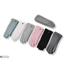 Рукавички жіночі на зиму (600 шт. р.сетка 6,5-8,5) мікс  "KaPira"