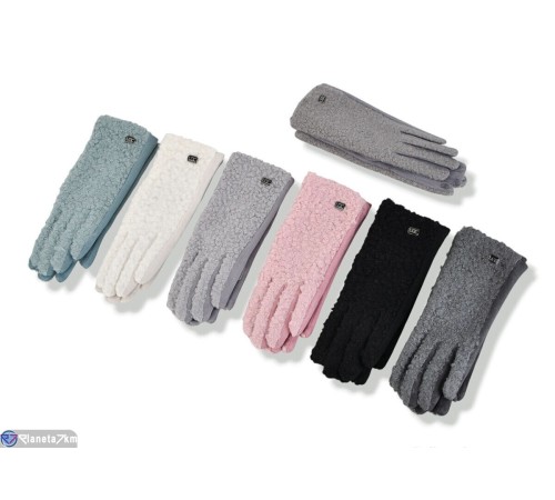 Рукавички жіночі на зиму (600 шт. р.сетка 6,5-8,5) мікс  "KaPira"