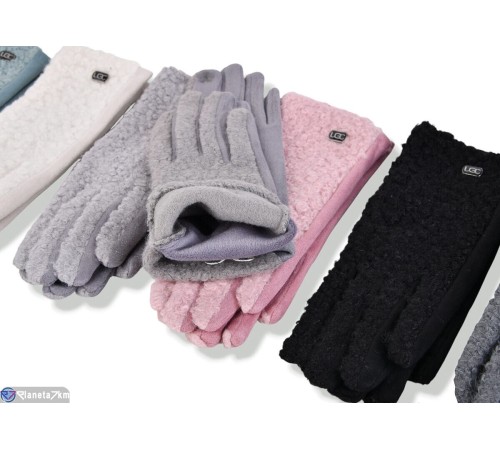 Рукавички жіночі на зиму (600 шт. р.сетка 6,5-8,5) мікс  "KaPira"