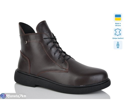 Черевики жіночі на зиму (6 пар р.40-43) коричневий  "LIKA"