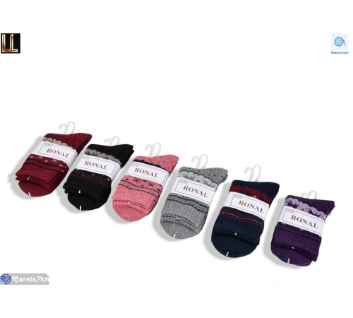 Жіночі шкарпетки на зиму (12 шт. р.сетка 37-41) мікс  "Lilin"