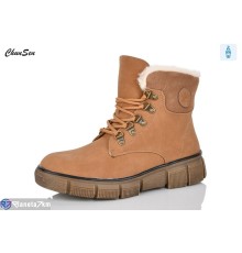 Черевики жіночі на зиму (8 пар р.36-42) коричневий  "Chunsen"