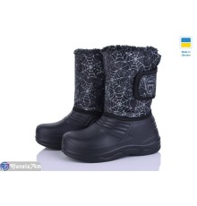 Дитячі чоботи з піни на зиму (8 пар р.25-36) чорний  "LEO"