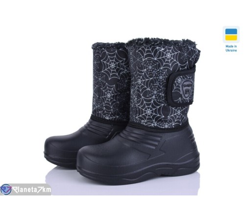 Дитячі чоботи з піни на зиму (8 пар р.25-36) чорний  "LEO"