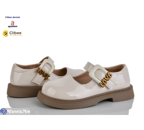 Дитячі туфлі на весну/осінь (6 пар р.27-32) бежевий  "BELIES-D"