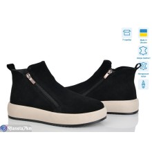 Черевики жіночі на зиму (6 пар р.36-41) чорний  "ERIKA"