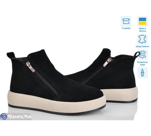 Черевики жіночі на зиму (6 пар р.36-41) чорний  "ERIKA"