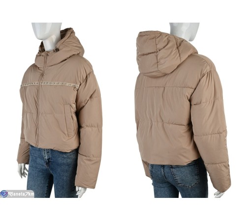 Куртка жіноча на зиму (4 шт. р.сетка 42-48) бежевий  "Kalabok"