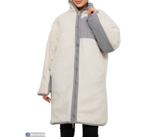 Куртка жіноча на зиму (4 шт. р.сетка M-XL) сірий  "Kalabok"