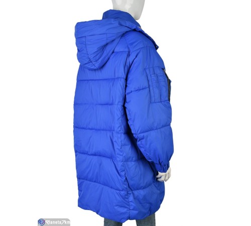 Куртка жіноча на зиму (3 шт. р.сетка L-3XL) синій  "Kalabok"