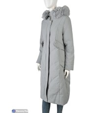 Пальто жіноче на зиму (5 шт. р.сетка L-3XL) сірий  "Kalabok"