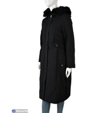 Пальто жіноче на зиму (5 шт. р.сетка L-3XL) чорний  "Kalabok"