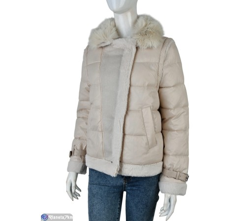 Куртка жіноча на зиму (4 шт. р.сетка M-L) бежевий  "Kalabok"