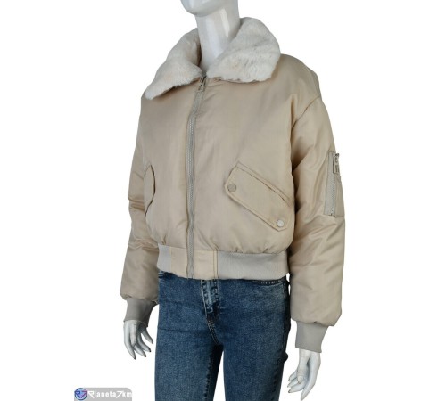 Куртка жіноча на зиму (4 шт. р.сетка 42-48) бежевий  "Kalabok"