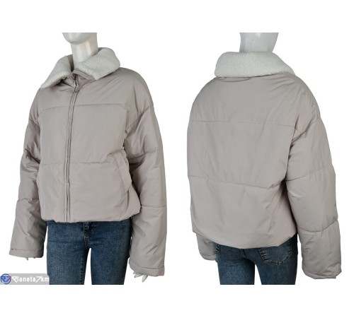 Куртка жіноча на зиму (3 шт. р.сетка M-XL) бежевий  "Kalabok"