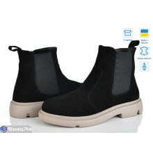 Черевики жіночі на зиму (6 пар р.37-40) чорний  "Linda"