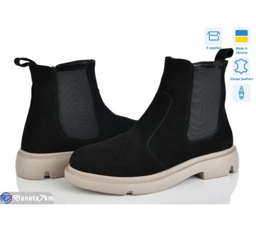 Черевики жіночі на зиму (6 пар р.37-40) чорний  "Linda"