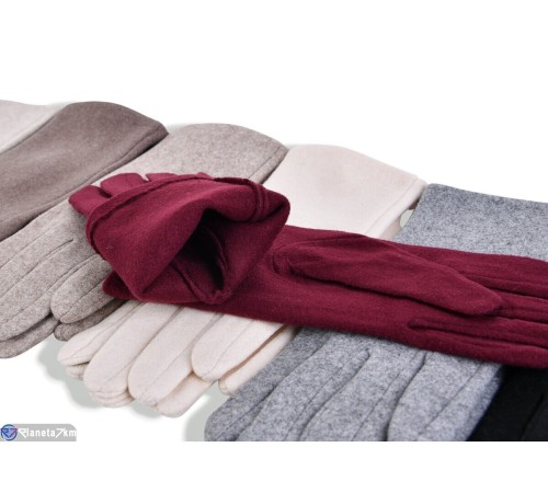 Рукавички жіночі на зиму (12 шт. р.сетка 6,5-8,5) мікс  "RUBIBAS"
