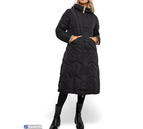 Куртка жіноча на зиму (4 шт. р.сетка L-3XL) чорний  "Masari"