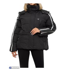 Куртка жіноча на зиму (4 шт. р.сетка L-3XL) чорний  "Masari"