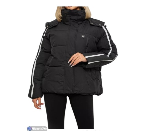 Куртка жіноча на зиму (4 шт. р.сетка L-3XL) чорний  "Masari"