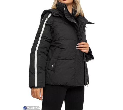 Куртка жіноча на зиму (4 шт. р.сетка L-3XL) чорний  "Masari"