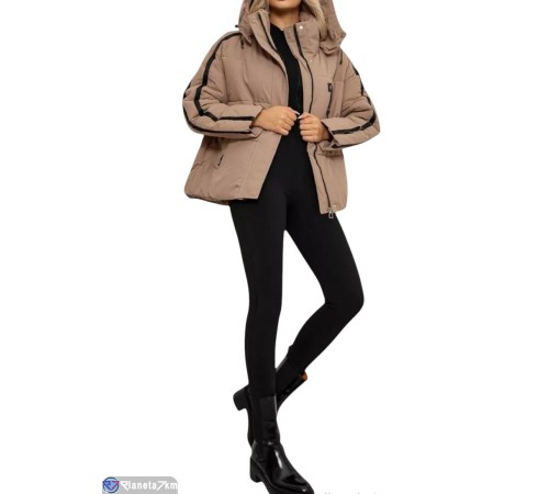 Куртка жіноча на зиму (4 шт. р.сетка L-3XL) бежевий  "Masari"