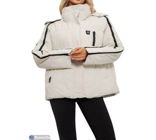 Куртка жіноча на зиму (4 шт. р.сетка L-3XL) білий  "Masari"