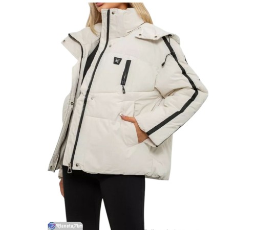 Куртка жіноча на зиму (4 шт. р.сетка L-3XL) білий  "Masari"