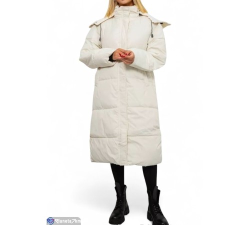 Куртка жіноча на зиму (6 шт. р.сетка S-L) білий  "Masari"