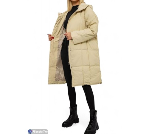 Куртка жіноча на зиму (4 шт. р.сетка S-XL) бежевий  "Masari"