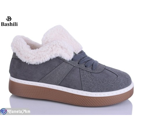 Кросівки жіночі на зиму (8 пар р.36-41) сірий  "Башили"