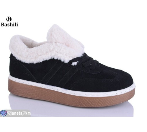 Кросівки жіночі на зиму (8 пар р.36-41) чорний  "Башили"