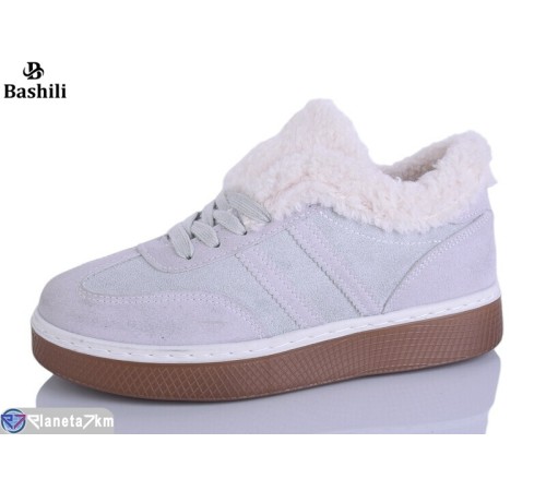 Кросівки жіночі на зиму (8 пар р.36-41) сірий  "Башили"