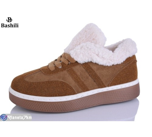 Кросівки жіночі на зиму (8 пар р.36-41) коричневий  "Башили"