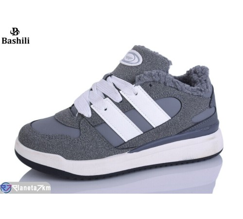 Кросівки жіночі на зиму (8 пар р.36-41) сірий  "Башили"