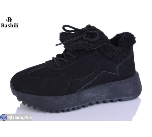 Кросівки жіночі на зиму (8 пар р.36-41) чорний  "Башили"
