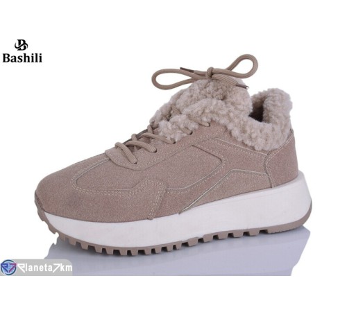 Кросівки жіночі на зиму (8 пар р.36-41) бежевий  "Башили"