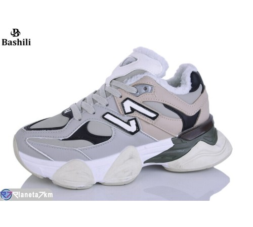 Кросівки жіночі на зиму (8 пар р.36-41) сірий  "Башили"