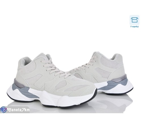 Кросівки жіночі на зиму (8 пар р.36-41) сірий  "Mirella"