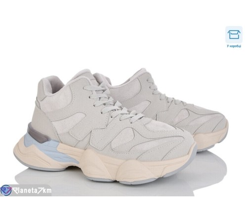 Кросівки жіночі на зиму (8 пар р.36-41) сірий  "Mirella"