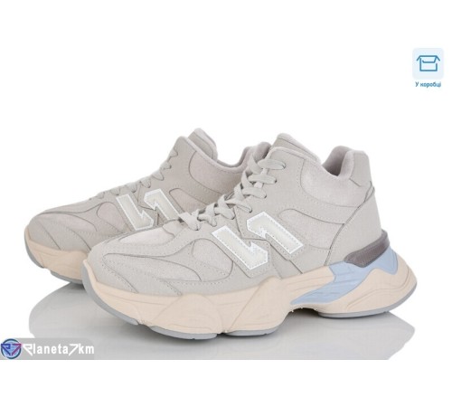 Кросівки жіночі на зиму (8 пар р.36-41) сірий  "Mirella"