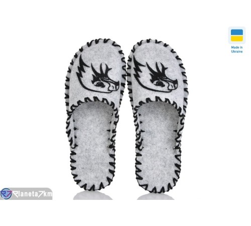 Тапки чоловічі на весну/осінь (9 пар р.40-45) сірий  "Activ"
