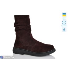 Черевики жіночі на зиму (6 пар р.37-41) коричневий  "LIKA"