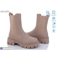 Черевики жіночі на зиму (6 пар р.36-40) бежевий  "Latifa"